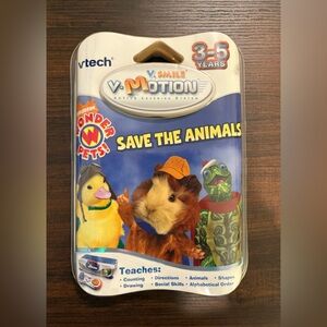 VTech V.Smile V-Motion "Save the Animals" Game Cartridge